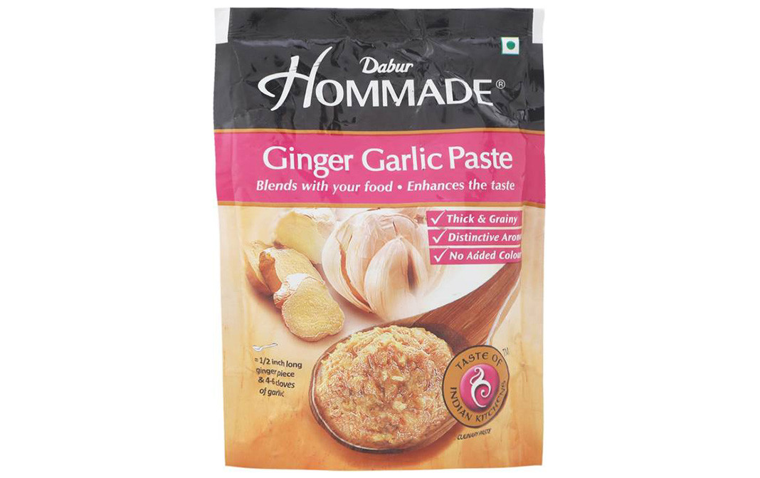 Dabur Hommade Ginger Garlic Paste Pack 200 Grams Reviews Nutrition